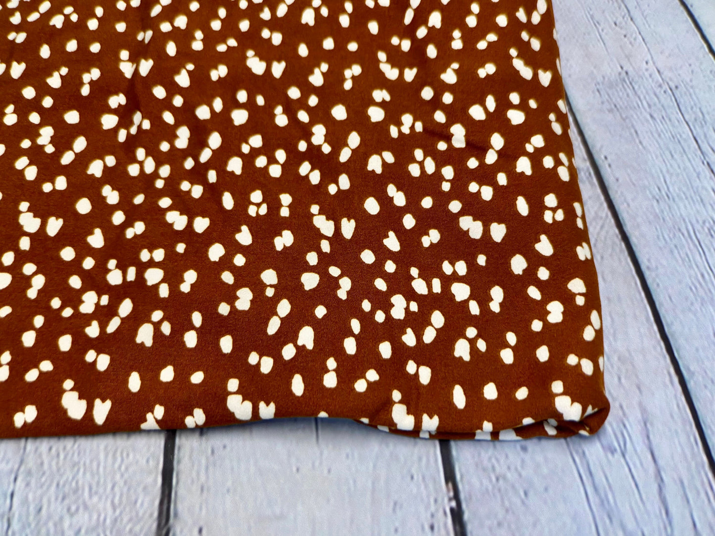 DBP Double Brushed Poly Spandex Polka Dot Groovy 70s Print Funky Fabric By The Yard