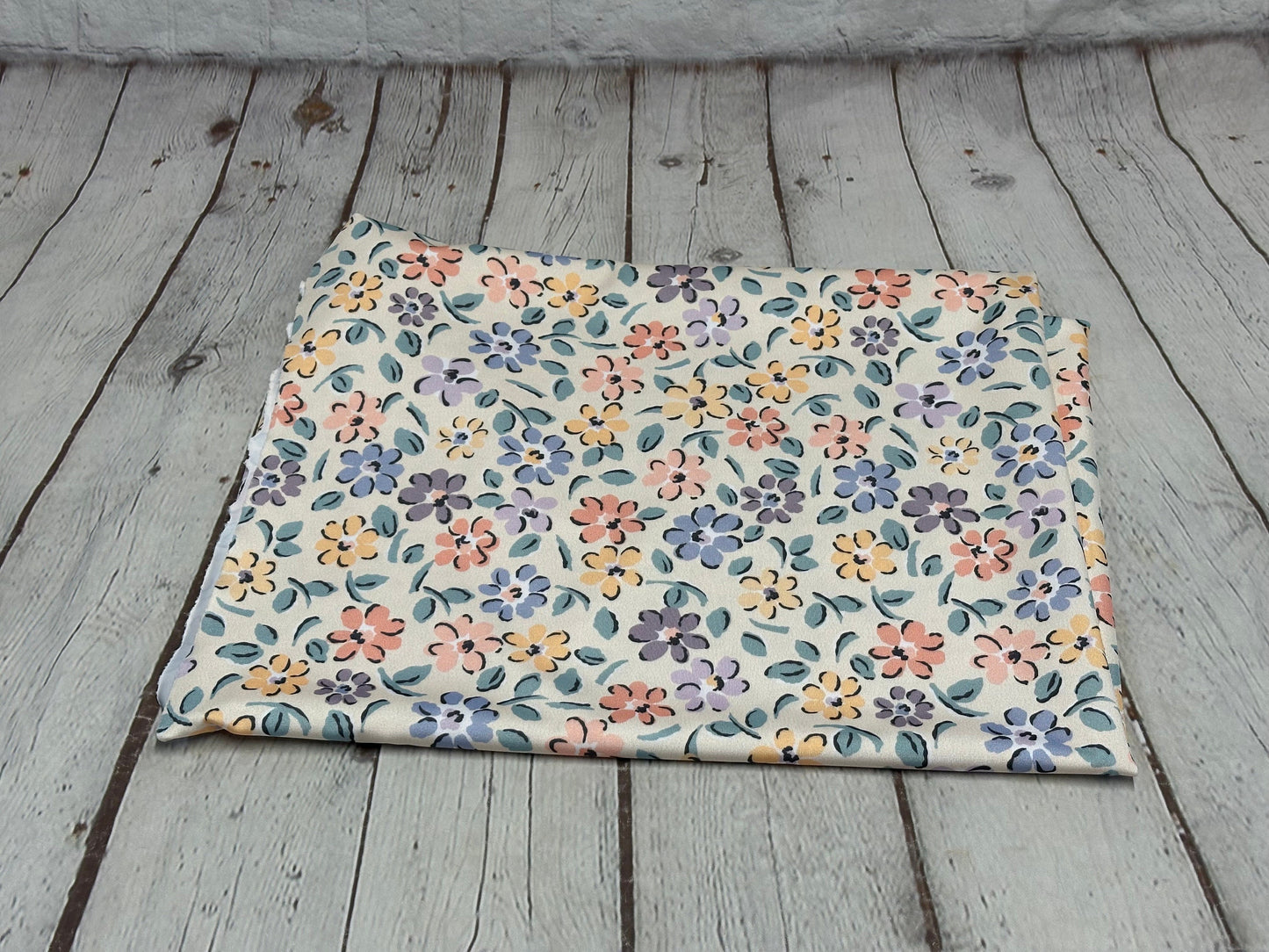 4 Way Stretch Print Spandex Fabric By The Yard Tricot Swim Wear Bikini Multicolor Ditsy Rose Floral Flower 280 GSM
