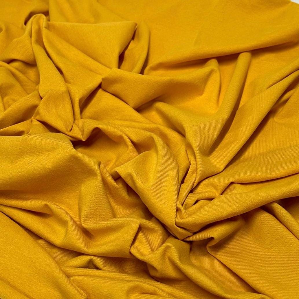 4-Way Stretch Soft Cotton Spandex Fabric Jersey Knit | Bestseller | Fabric By The Yard | Bright Colors