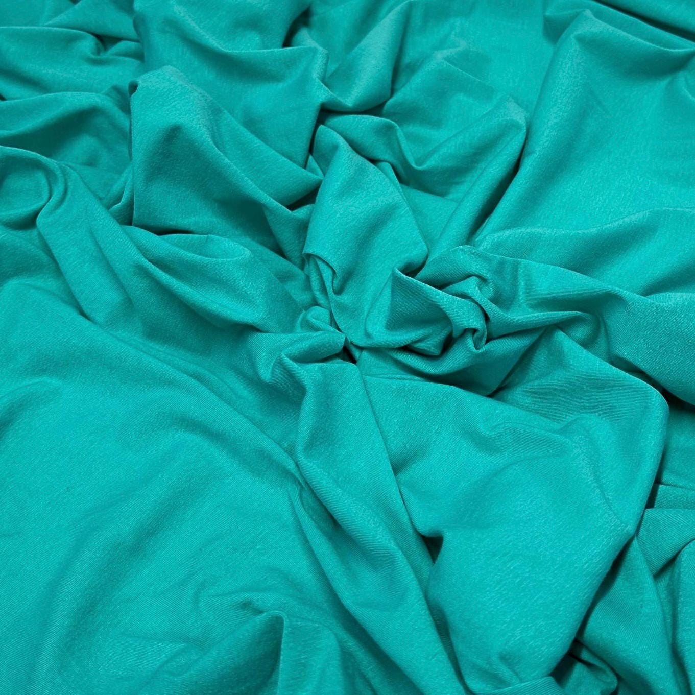 4-Way Stretch Soft Cotton Spandex Fabric Jersey Knit | Bestseller | Fabric By The Yard | Bright Colors