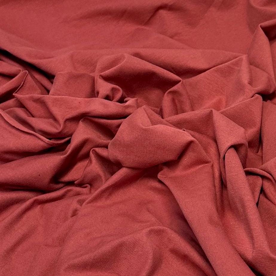 4-Way Stretch Soft Cotton Spandex Fabric Jersey Knit | Bestseller | Fabric By The Yard | Bright Colors