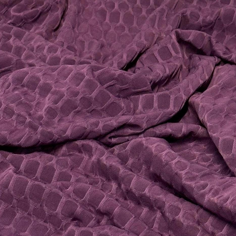 4-Way Stretch Honeycomb Knit Fabrix for Tik Tok Leggings, Athletic Wear, Work Out Gear, Biker Shorts, Swimwear Fabric By The Yard Dark #3