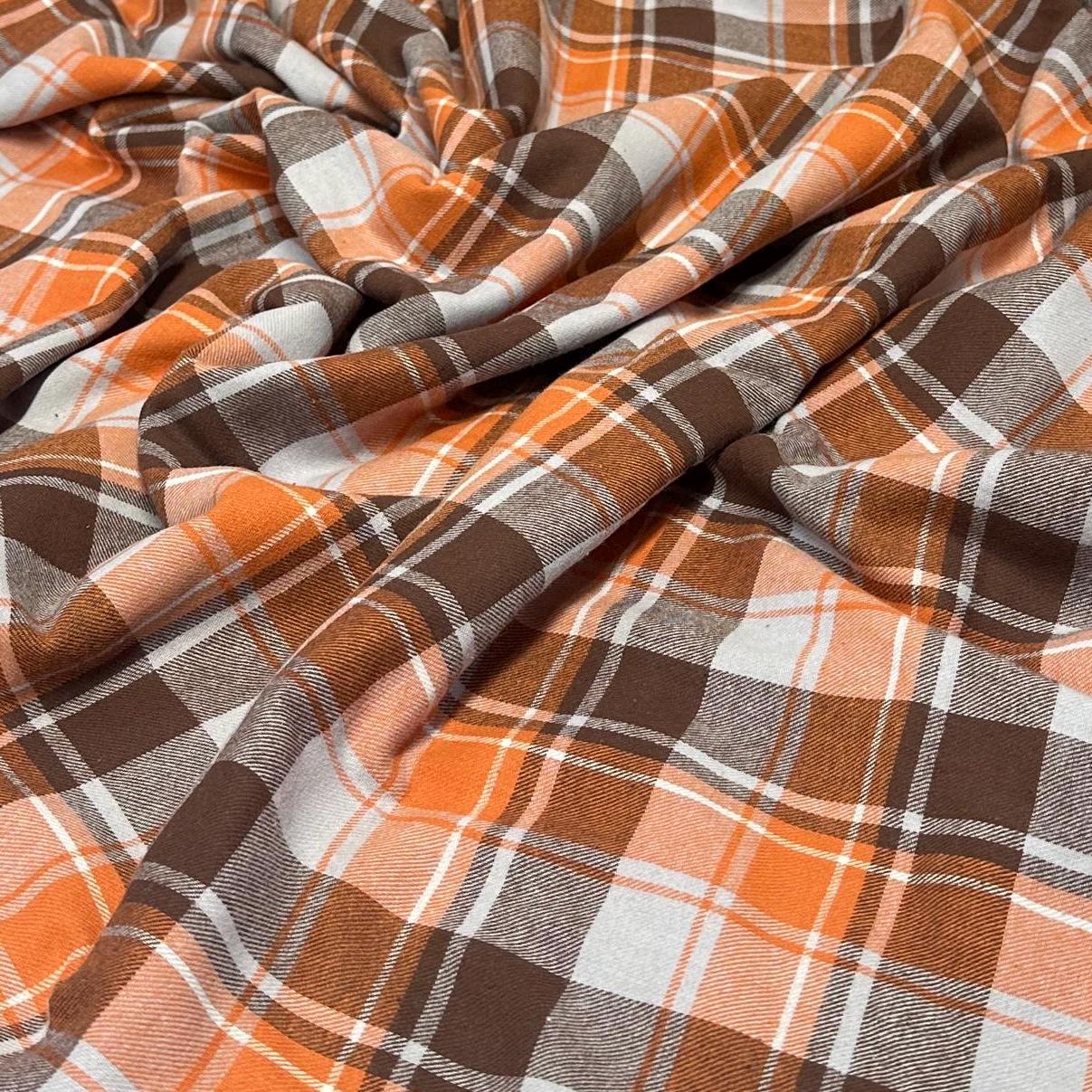 100% Cotton Double Gauze Pre Washed Gingham Checkered Big Plaid