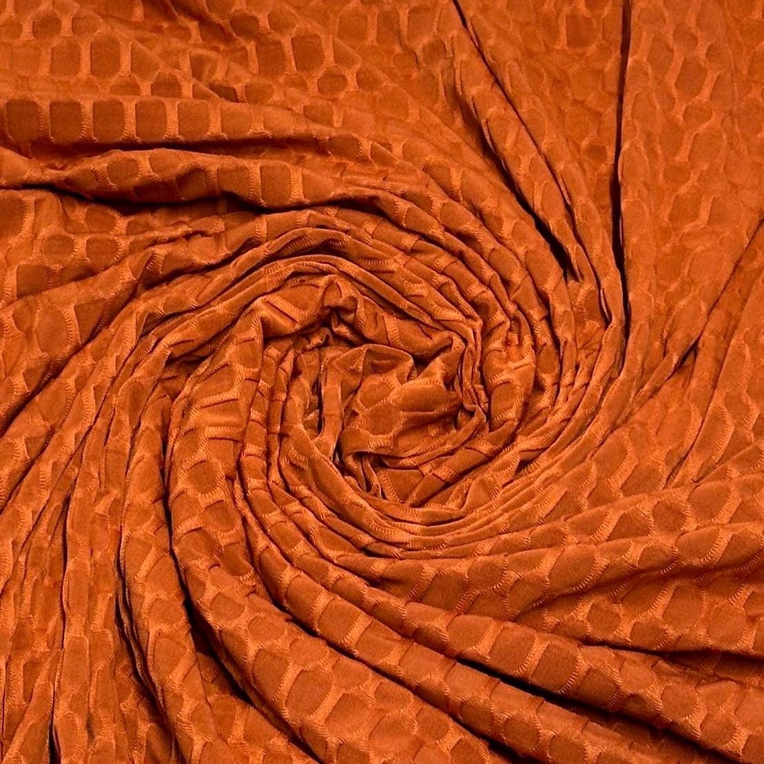 4-Way Stretch Honeycomb Knit Fabrix for Tik Tok Leggings, Athletic Wear, Work Out Gear, Biker Shorts, Swimwear Fabric By The Yard Dark #3