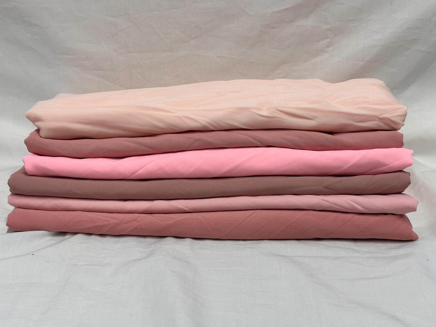 Nylon Spandex Tricot Solid Swimwear Activewear Fabric By The Yard Pink Colors