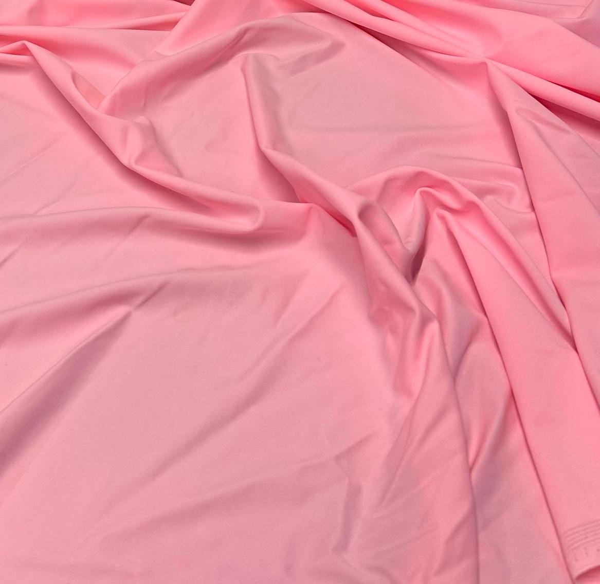 Nylon Spandex Tricot Solid Swimwear Activewear Fabric By The Yard Pink Colors
