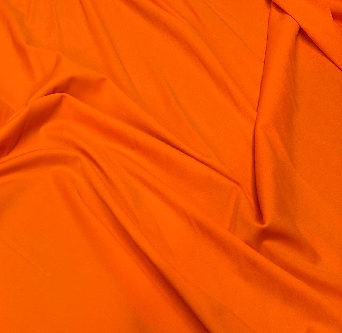 Nylon Spandex Tricot Solid Swimwear Activewear Fabric By The Yard Orange Coral Hues