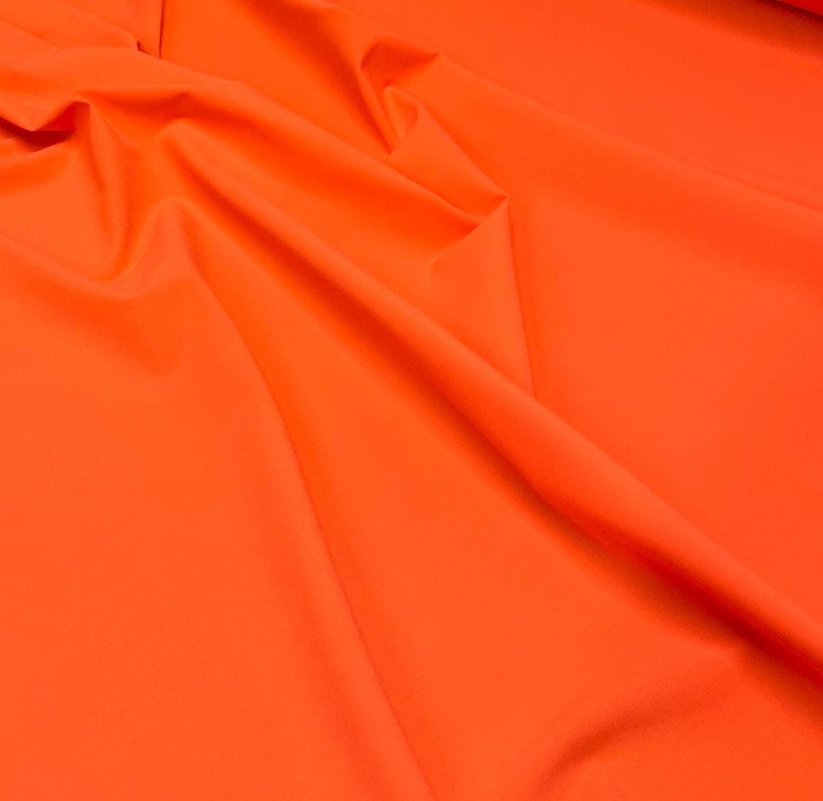 Nylon Spandex Tricot Solid Swimwear Activewear Fabric By The Yard Orange Coral Hues
