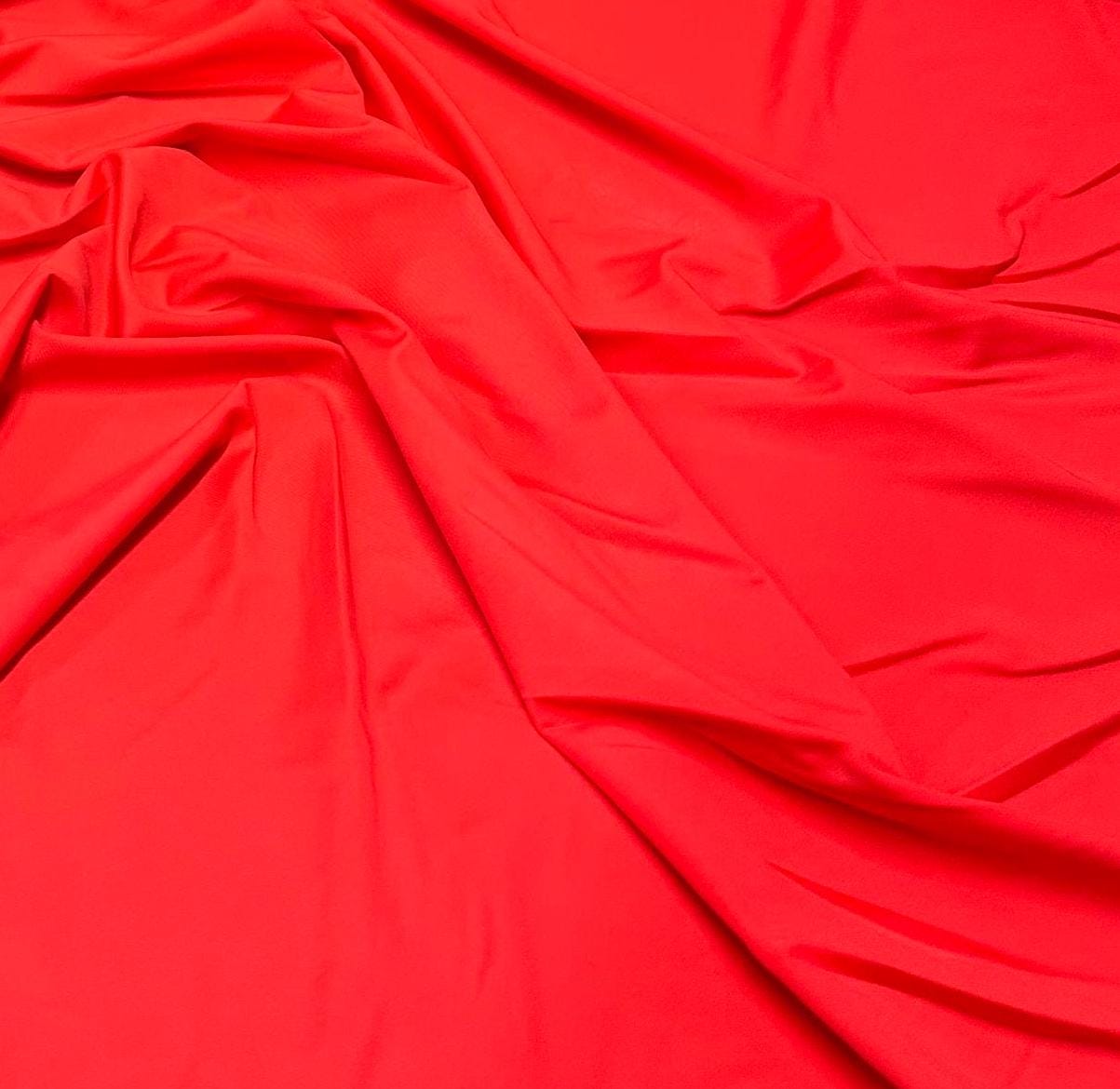 Nylon Spandex Tricot Solid Swimwear Activewear Fabric By The Yard Orange Coral Hues
