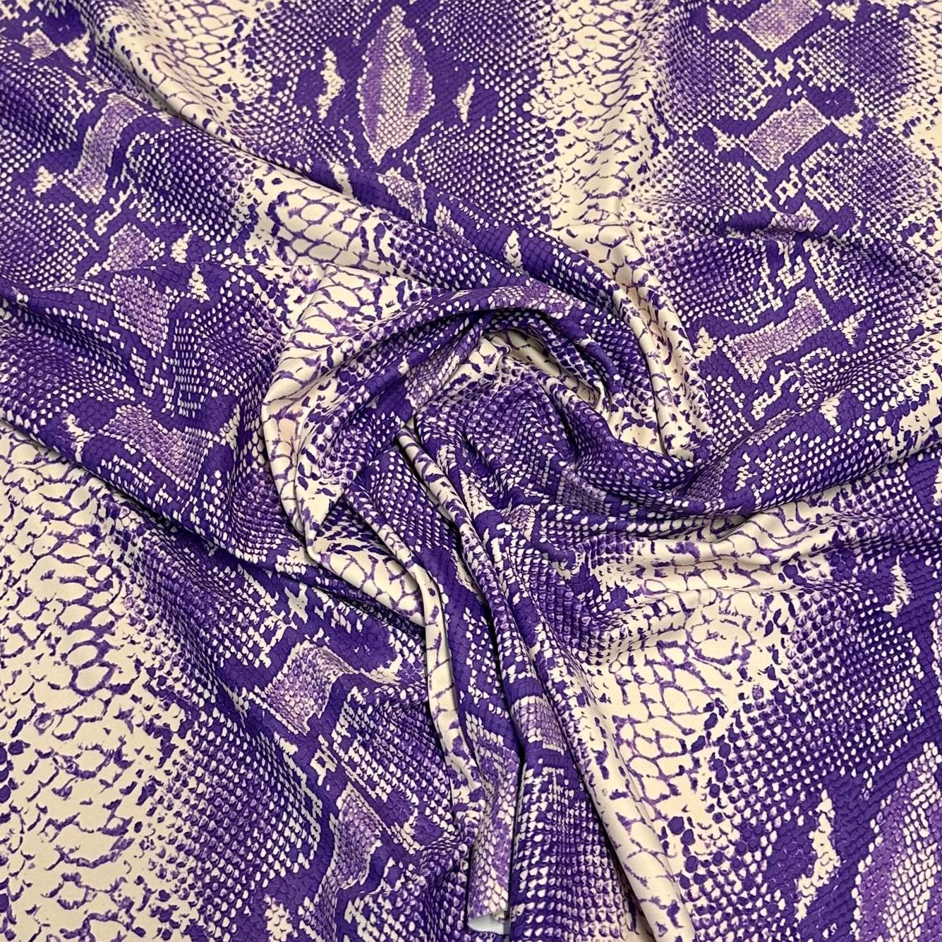 4 Way Stretch Print Nylon Spandex Fabric By The Yard Tricot Swim Wear Bikini Active Wear Snake Skin Reptile Anaconda Beige Tan Black