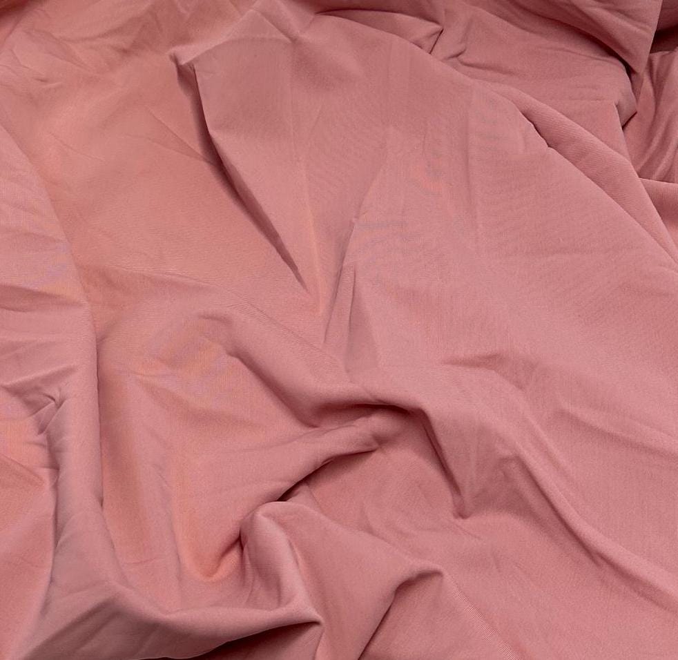 Nylon Spandex Tricot Solid Swimwear Activewear Fabric By The Yard Pink Colors