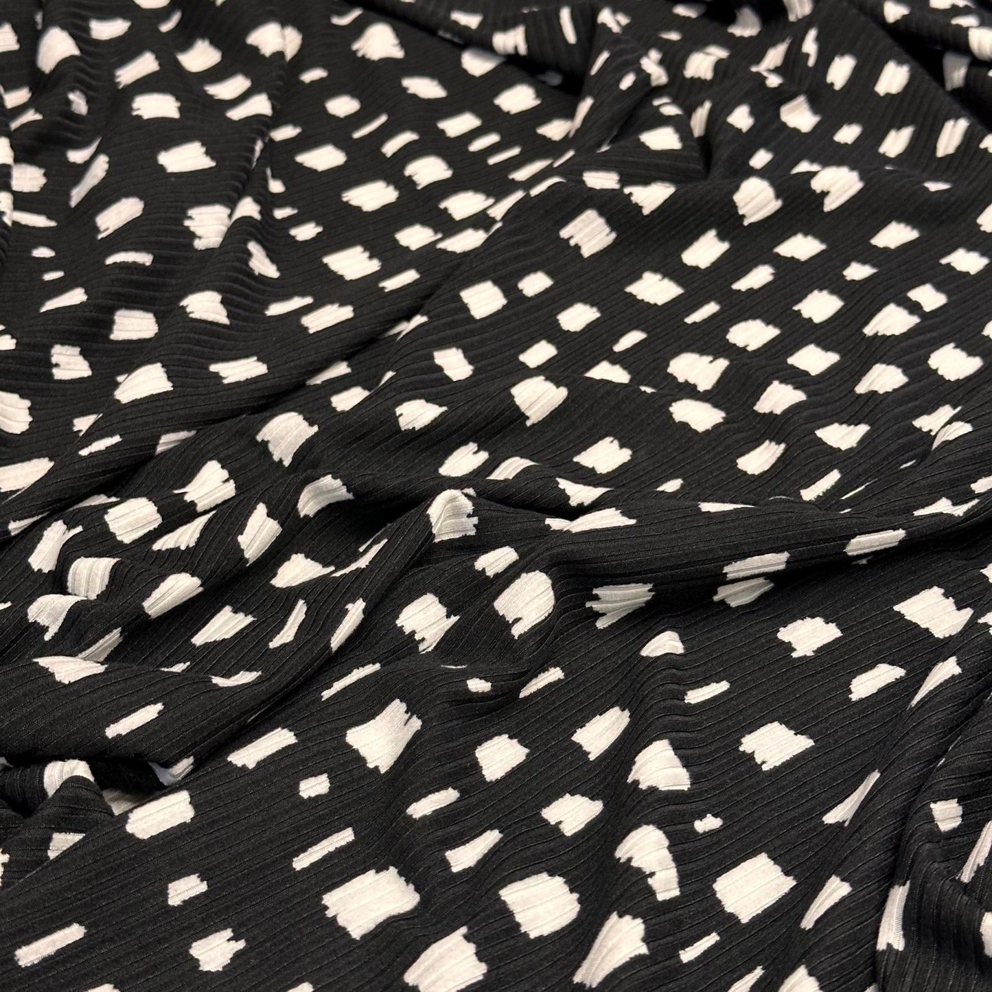 DBP 4x2 Rib Knit Double Brushed Polyester Spandex Assorted Dot Monotone Sage Fabric By The Yard