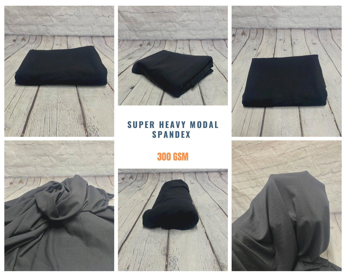 Super Heavy Weight 4 Way Stretch Modal Spandex Fabric By the Yard