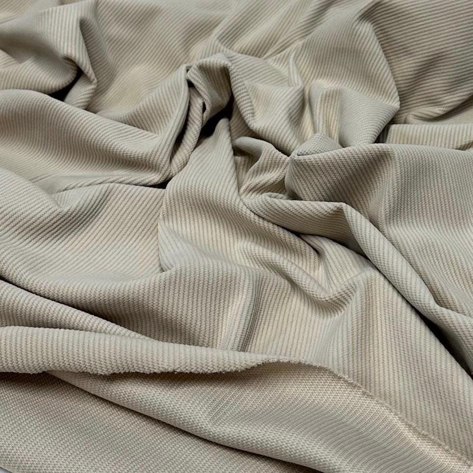 2 Way Stretch Corduroy Fabric By The Yard Polyester Solid Fall Fabric Neutral Colors