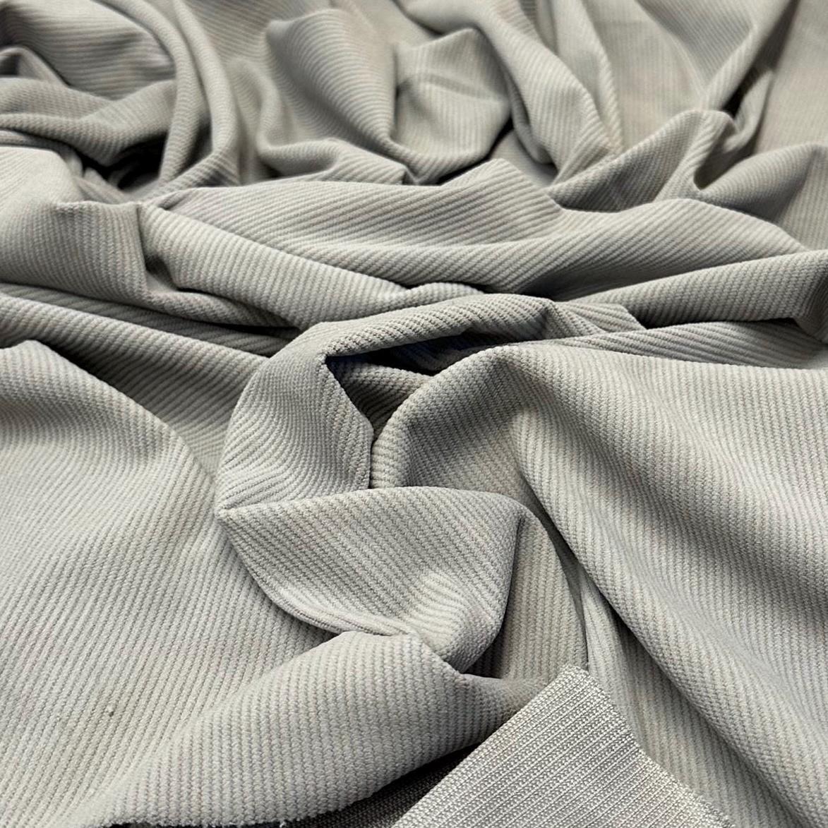 2 Way Stretch Corduroy Fabric By The Yard Polyester Solid Fall Fabric Neutral Colors
