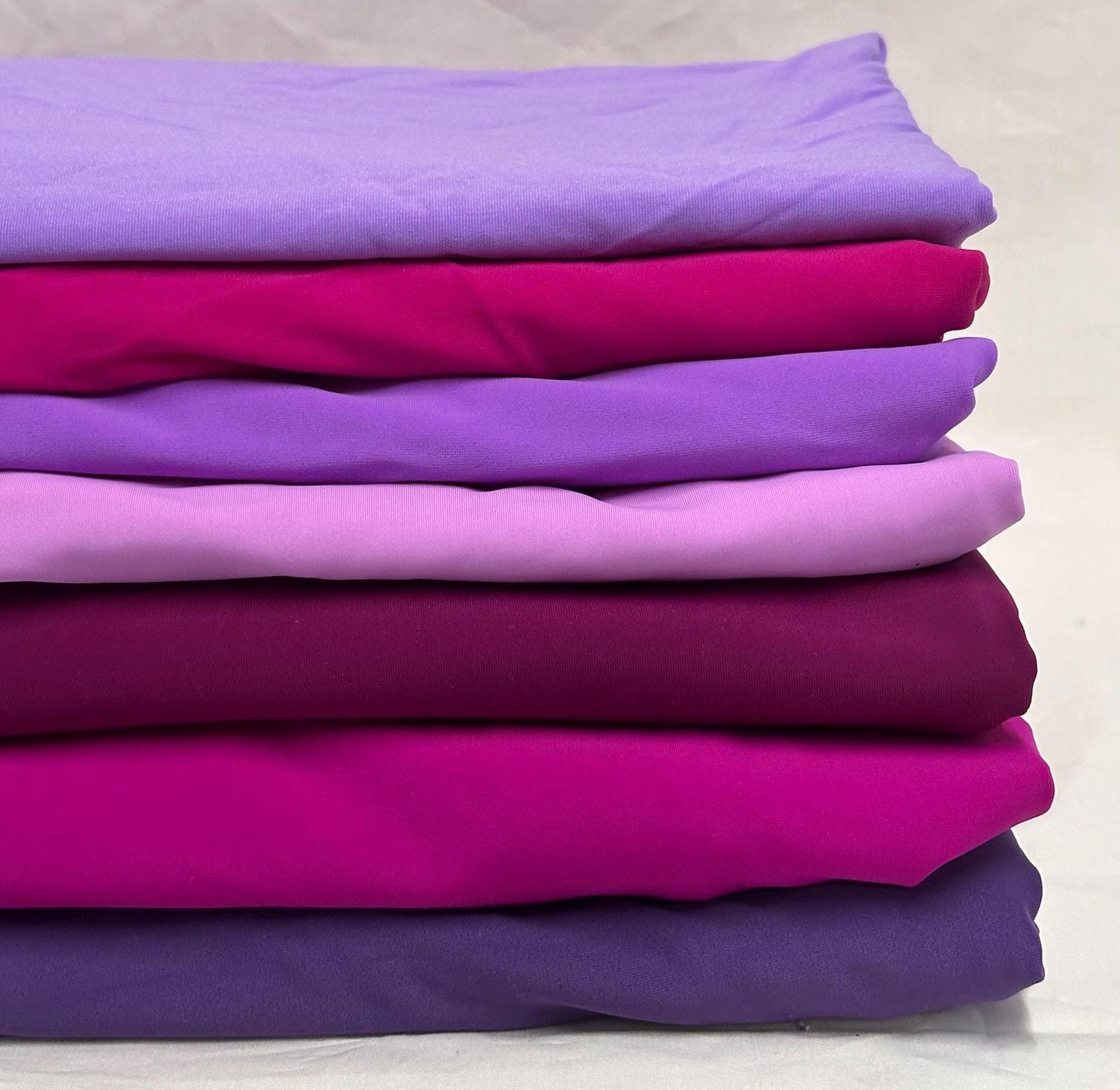 Nylon Spandex Tricot Solid Swimwear Activewear Fabric By The Yard Dusty Purple Hue