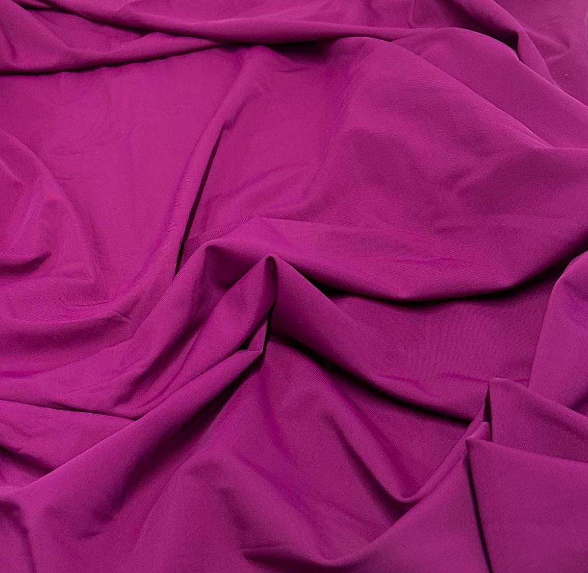 Nylon Spandex Tricot Solid Swimwear Activewear Fabric By The Yard Dusty Purple Hue