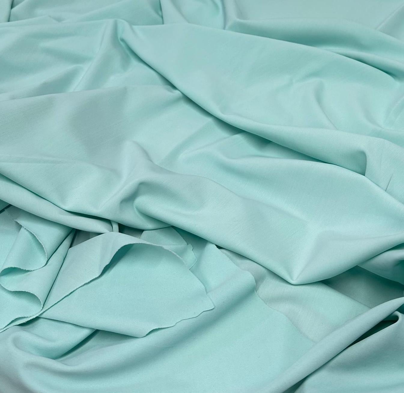 Nylon Spandex Tricot Solid Swimwear Activewear Fabric By The Yard Light Blue Shades Hue
