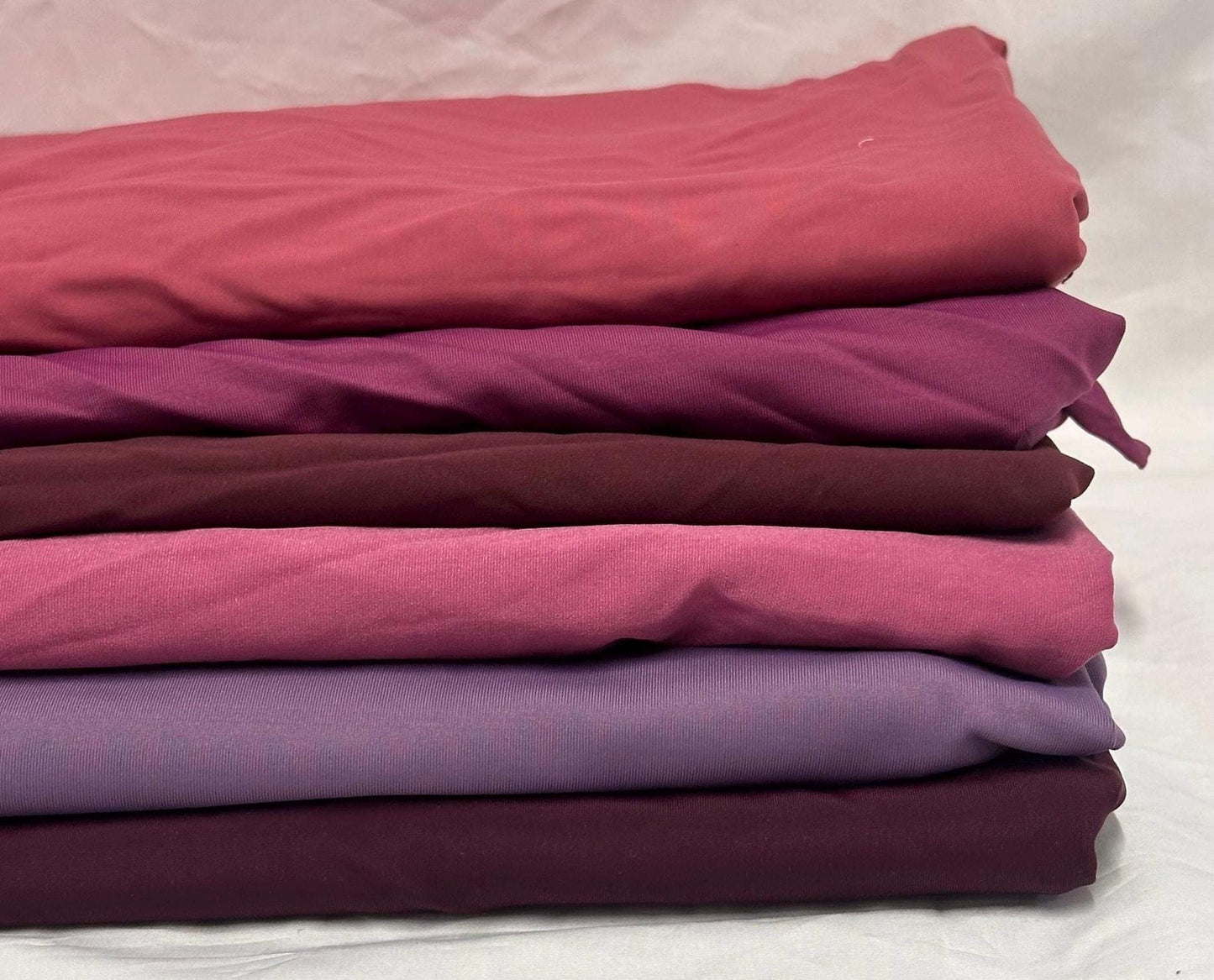 Nylon Spandex Tricot Solid Swimwear Activewear Fabric By The Yard Dusty Purple Hue