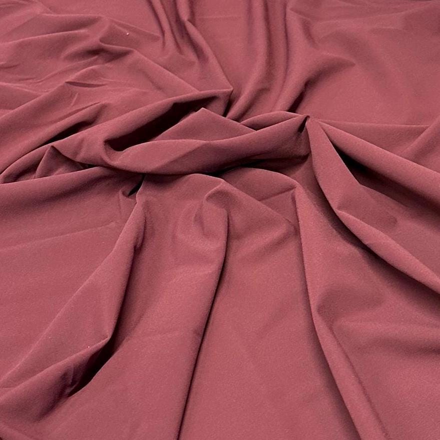 Nylon Spandex Tricot Solid Swimwear Activewear Fabric By The Yard Dusty Purple Hue