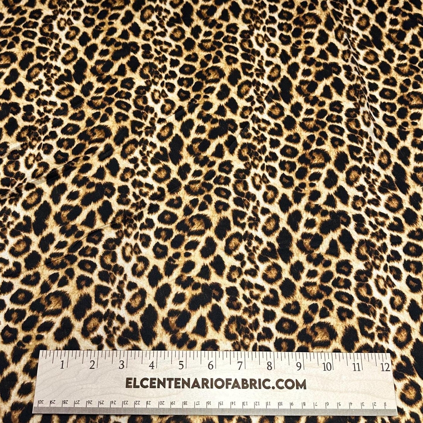 DBP Double Brushed Poly Spandex DTY Print Cheetah Animal Loepard Print By The Yard