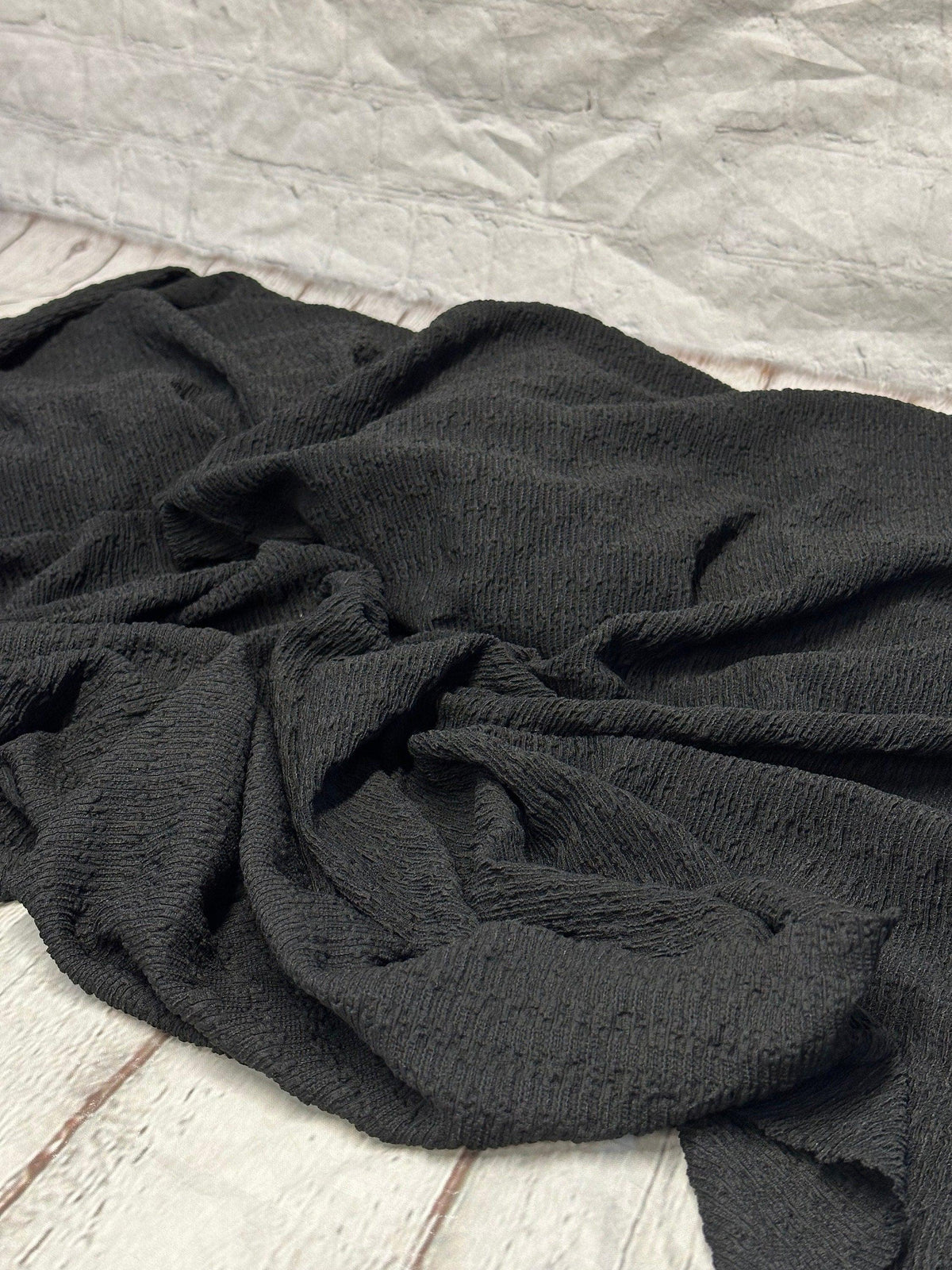 NEW COLORS! Jacquard Crepe Texture Knit Spandex Fabric By The Yard Bubble Knit Spandex Texture Knit