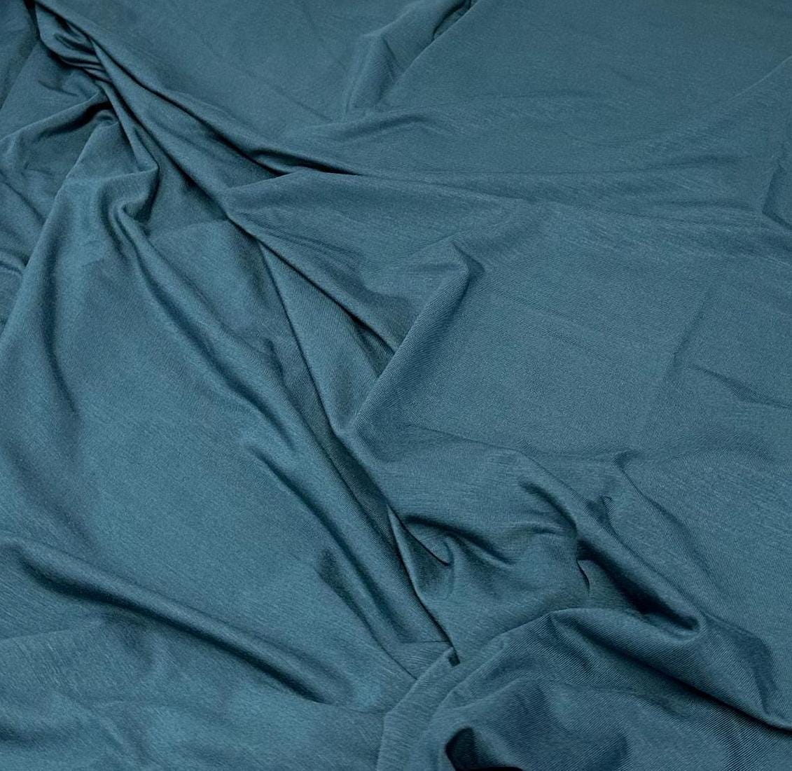 New Colors! 4-Way Stretch Bamboo Fabric| Soft Bamboo Spandex | Fabric By The Yard | For Dresses, Cardigans and Blouses | Olive Green Color