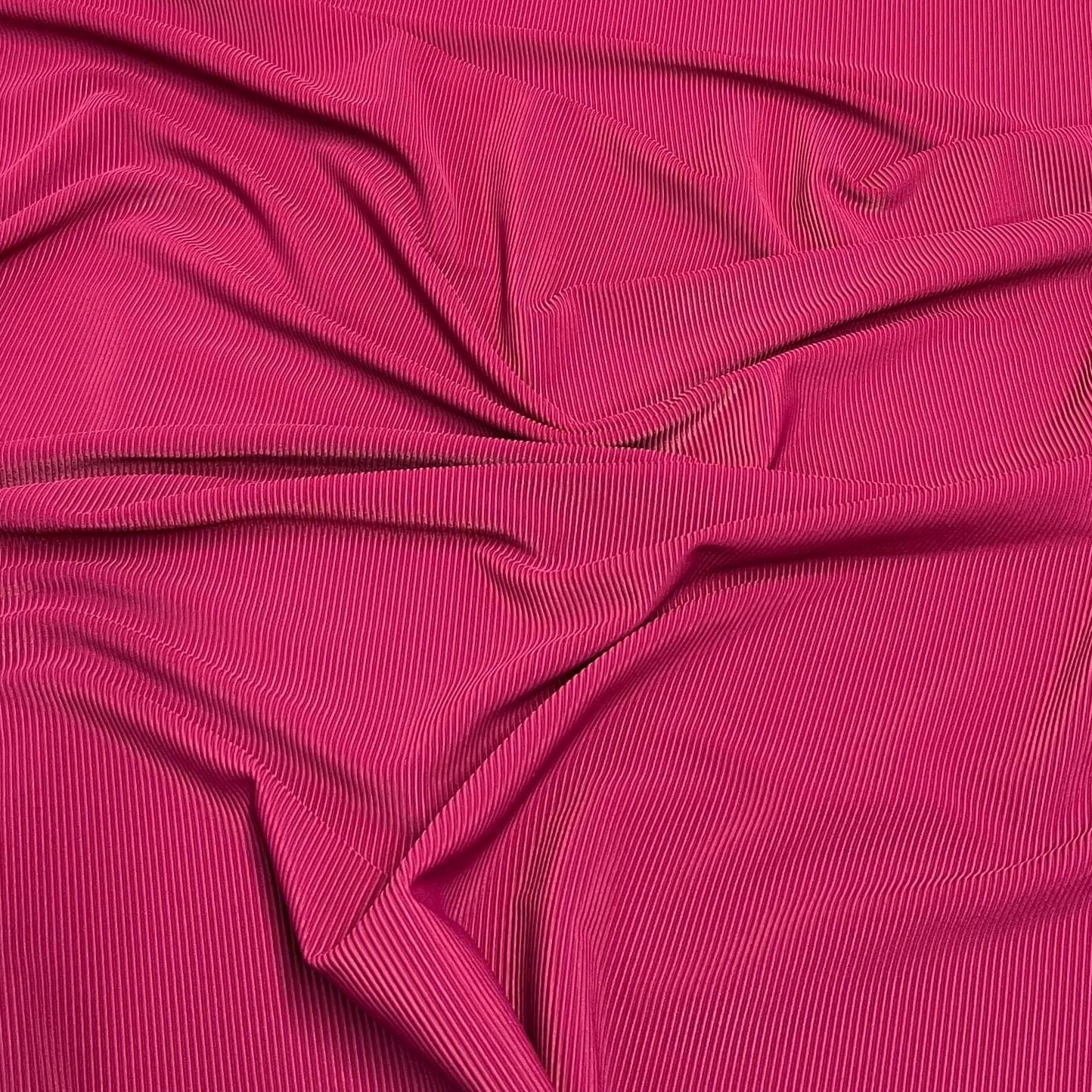 Premium 4-Way Stretch Ribbed Nylon Spandex Fabric for Swimwear Fabric By The Yard Steel Berry