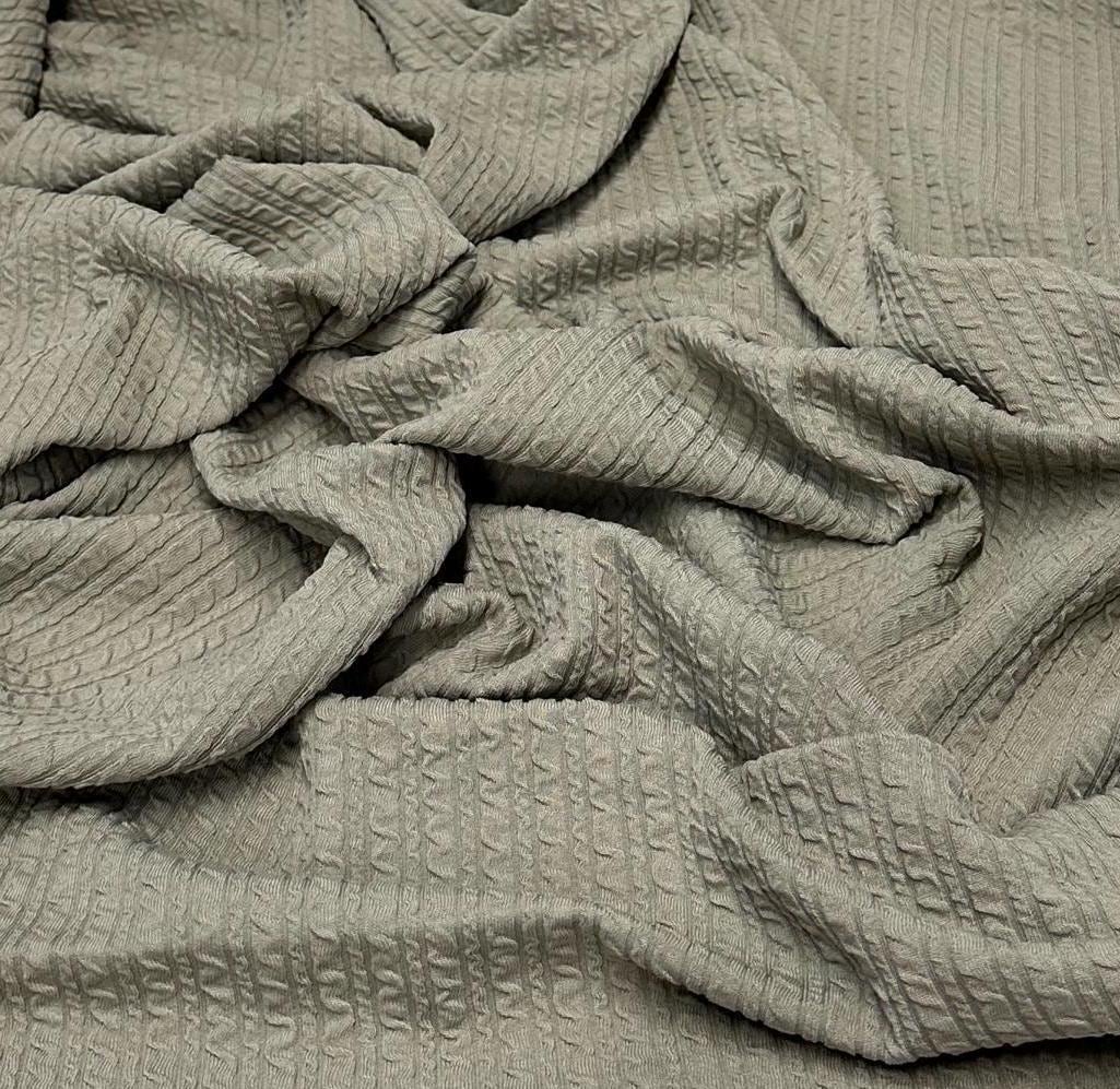 NEW COLORS! Jacquard Texture Knit Spandex Fabric By The Yard Bubble Knit Spandex Texture Knit