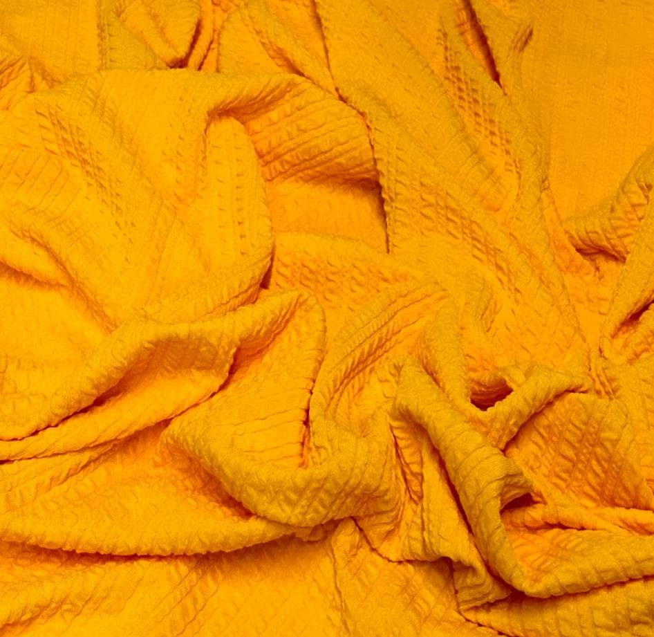 NEW COLORS! Jacquard Texture Knit Spandex Fabric By The Yard Bubble Knit Spandex Texture Knit
