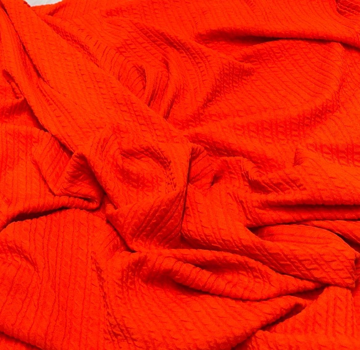 NEW COLORS! Jacquard Texture Knit Spandex Fabric By The Yard Bubble Knit Spandex Texture Knit
