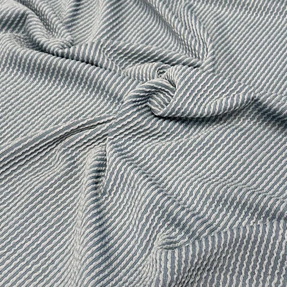 NEW COLORS! Texture Street Rib Wave Knit Spandex Fabric By The Yard Urban Rib Cable Knit Spandex Texture Knit #9