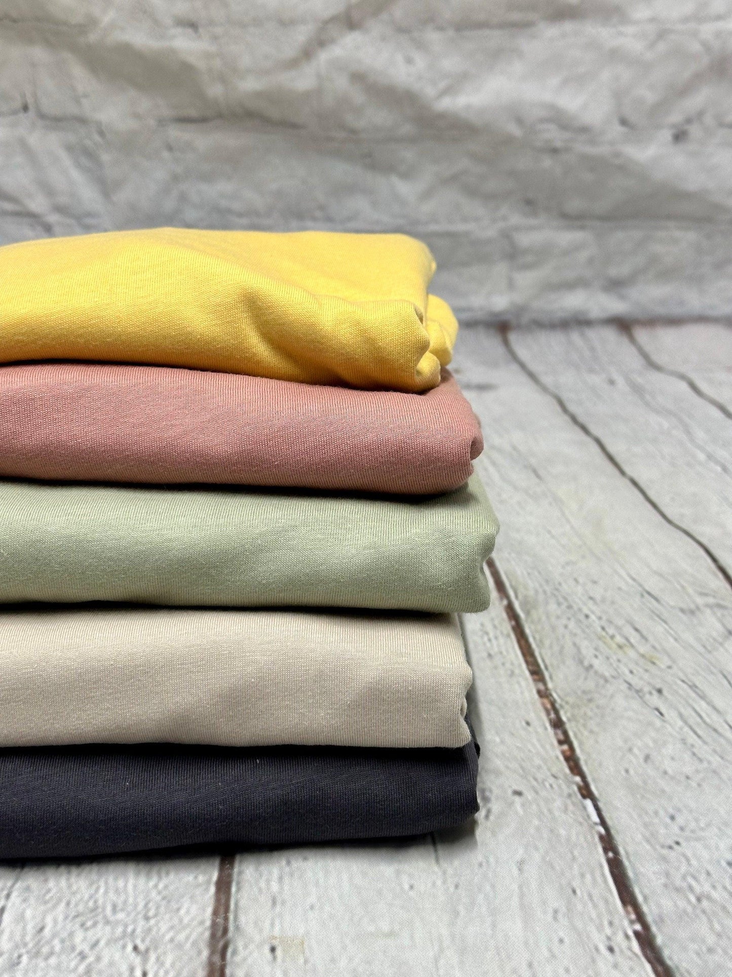 100% Cotton Knit Jersey Fabric | For Masks or Shirts | Fabric By The Yard | 60 Wide