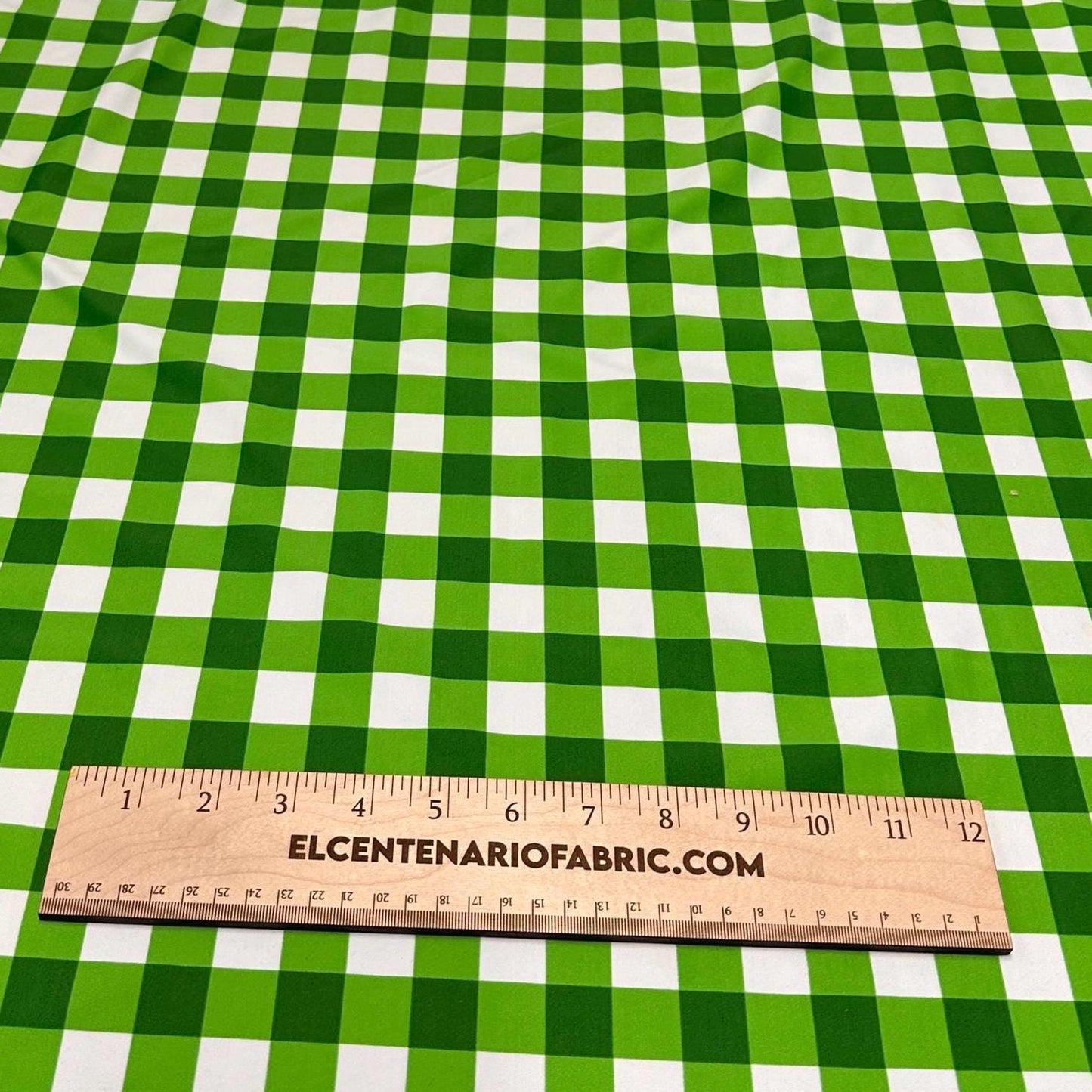 4 Way Stretch Print Nylon Spandex Fabric By The Yard Tricot Swim Wear Bikini Active Wear Gingham Green Checkered Speed Checks