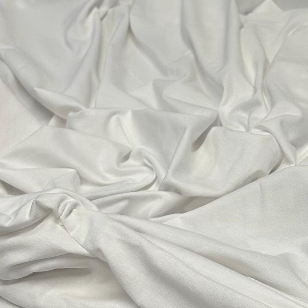 4-Way Stretch Soft Cotton Spandex Fabric Jersey Knit | Bestseller | Fabric By The Yard | Base Colors