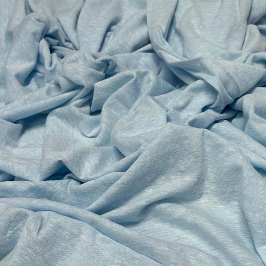 Tri Blend Poly Cotton Knit Jersey Fabric By The Yard
