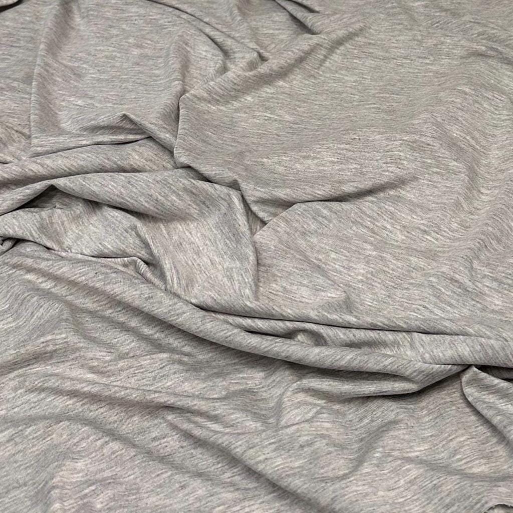 New Colors! 4-Way Stretch Bamboo Fabric| Soft Bamboo Spandex | Fabric By The Yard | For Dresses, Cardigans and Blouses | Base Nuetral Color