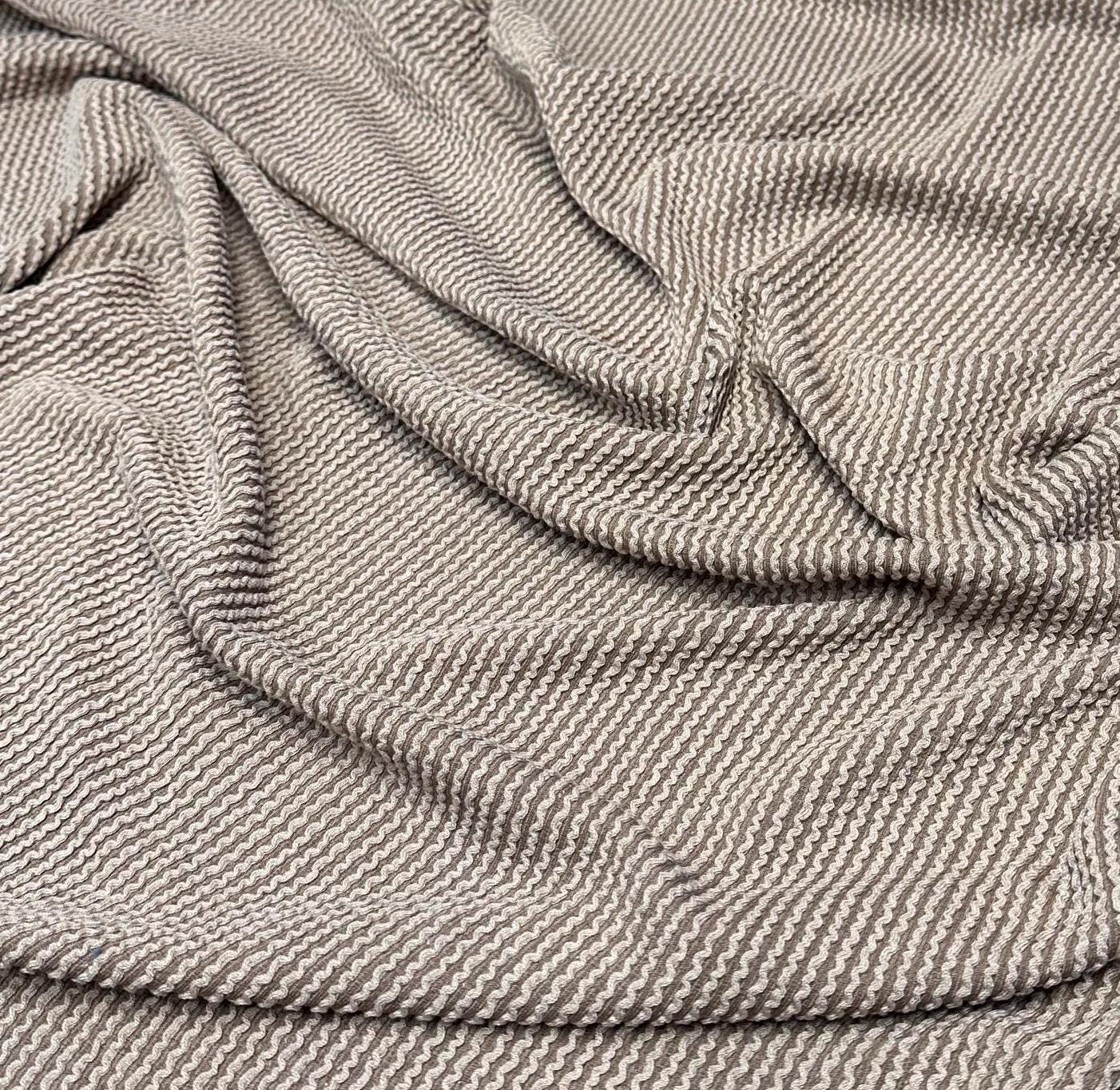 NEW COLORS! Texture Street Rib Wave Knit Spandex Fabric By The Yard Urban Rib Cable Knit Spandex Texture Knit #5