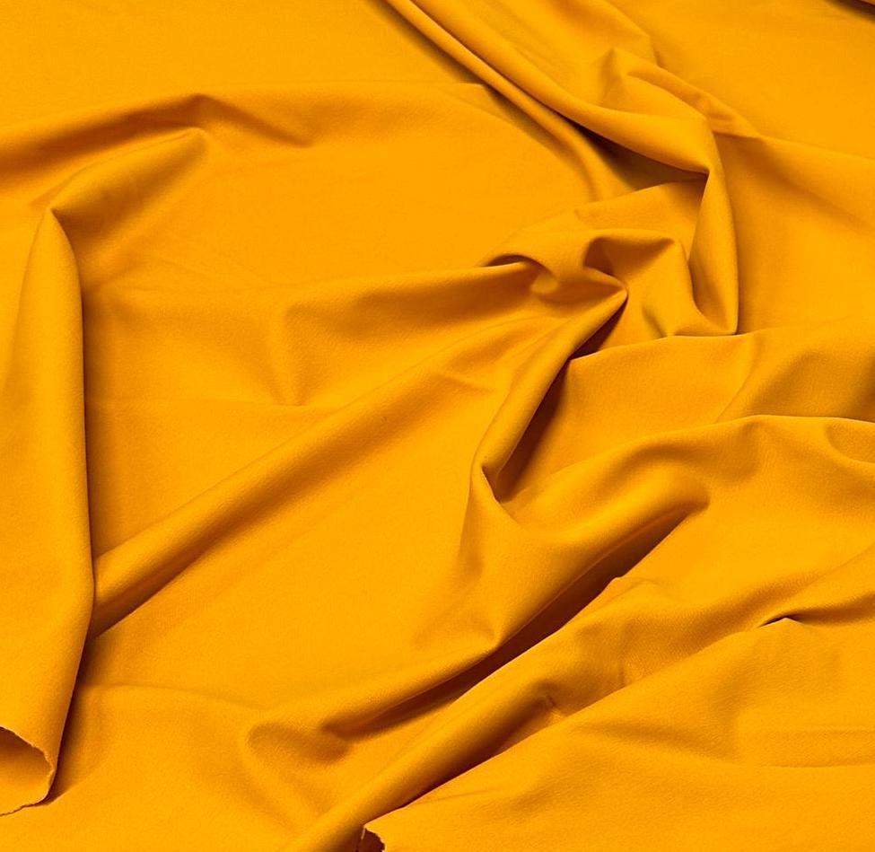 Nylon Spandex Tricot Solid Swimwear Activewear Fabric By The Yard Dark Yellow Mustard Hues