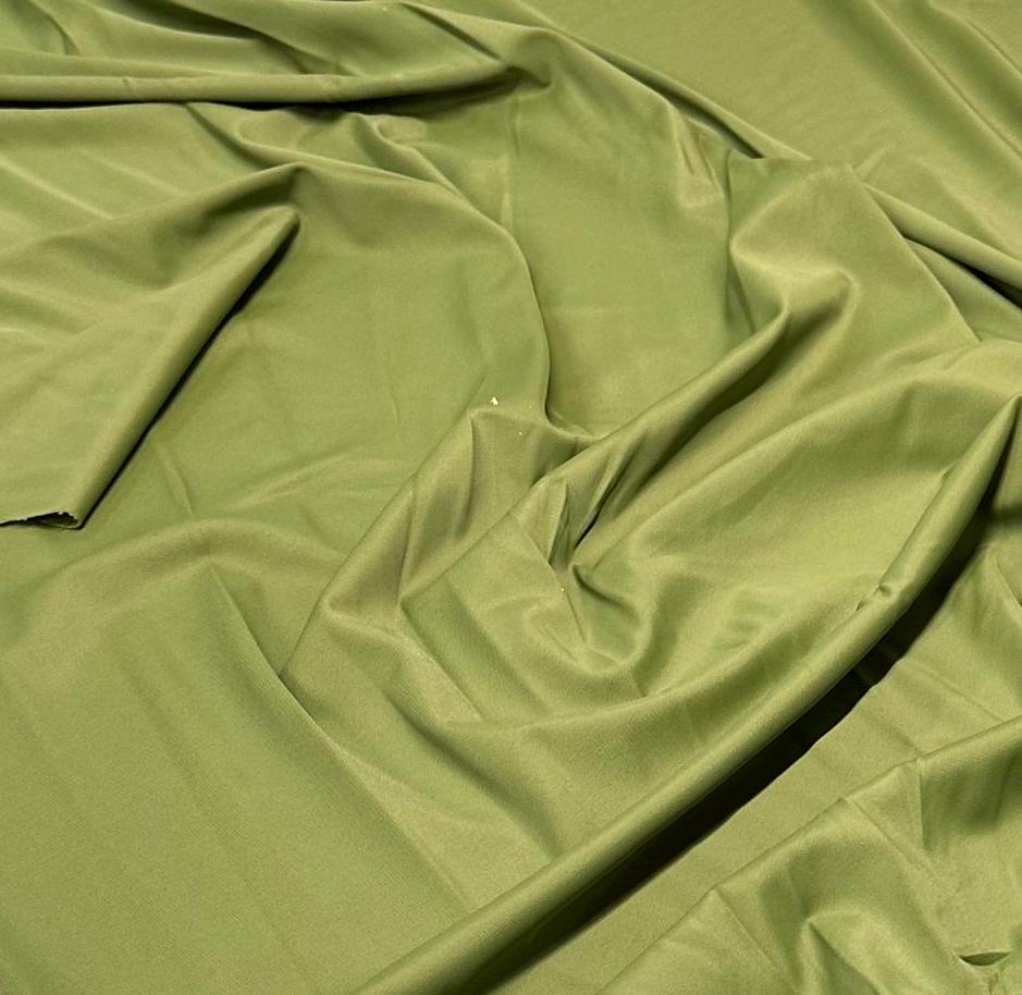 Nylon Spandex Tricot Solid Swimwear Activewear Fabric By The Yard Olive Color Hue