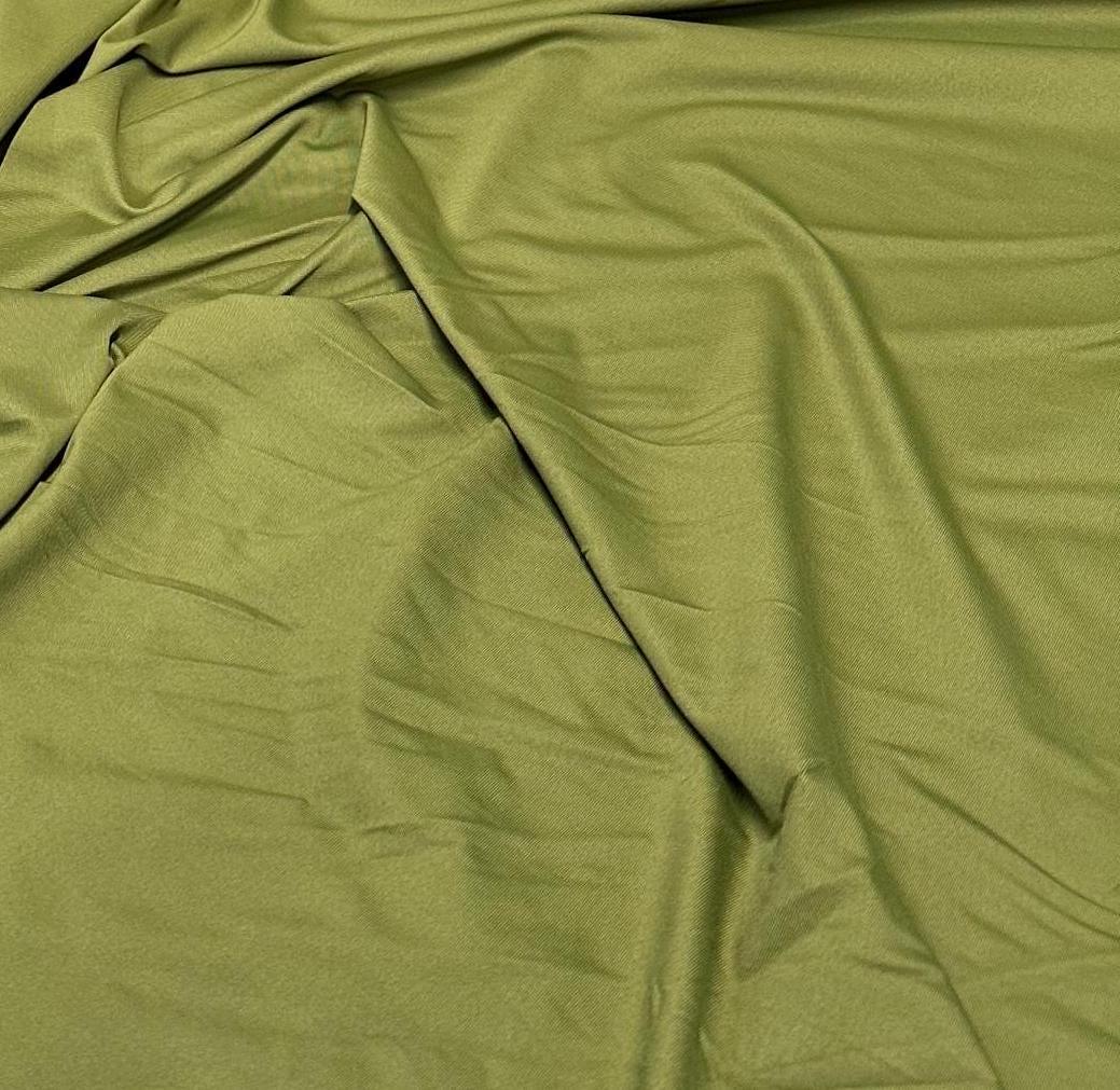 Nylon Spandex Tricot Solid Swimwear Activewear Fabric By The Yard Olive Color Hue