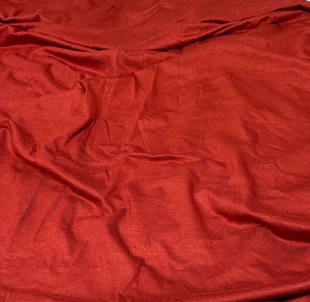 New Colors! 4-Way Stretch Bamboo Fabric| Soft Bamboo Spandex | Fabric By The Yard | For Dresses, Cardigans and Blouses | Red Wine Hue Color