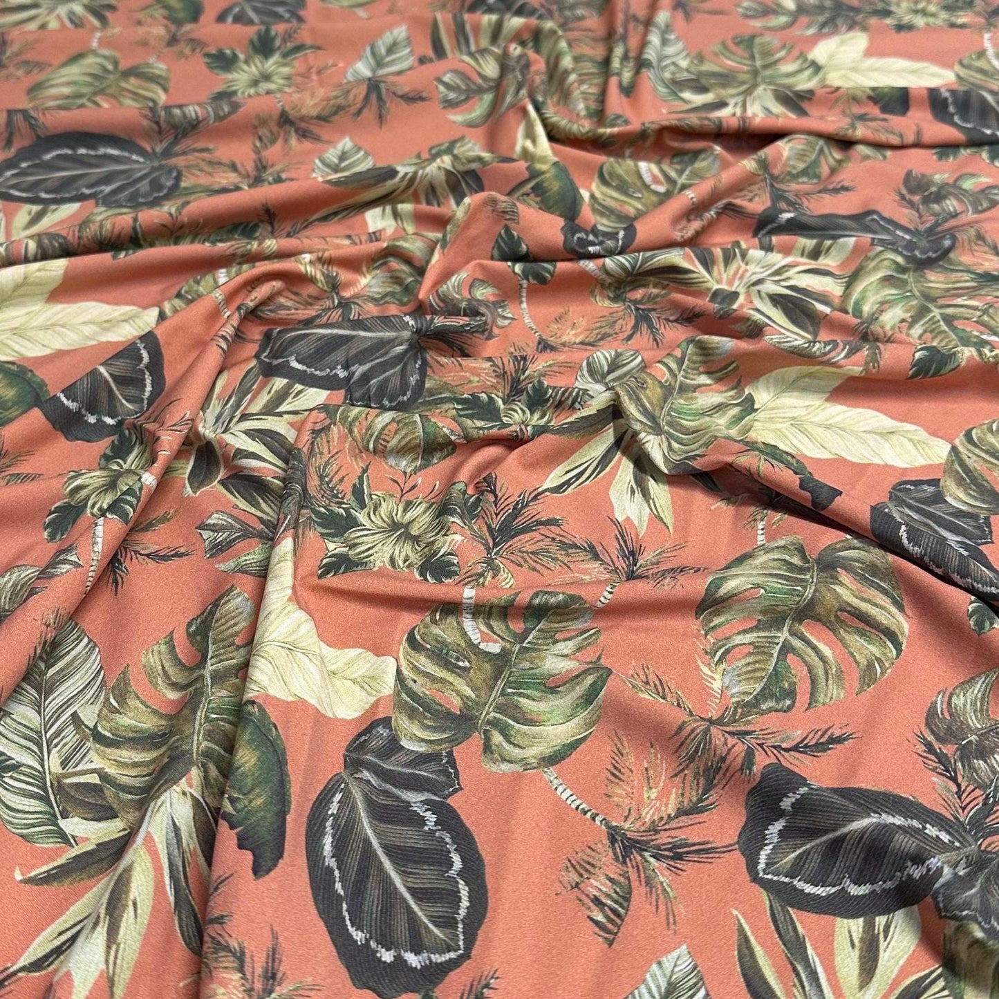 4 Way Stretch Assorted Print Nylon Spandex Fabric By The Yard Tricot Swim Wear Bikini Active Camel Tropical Leaf Floral 240 GSM