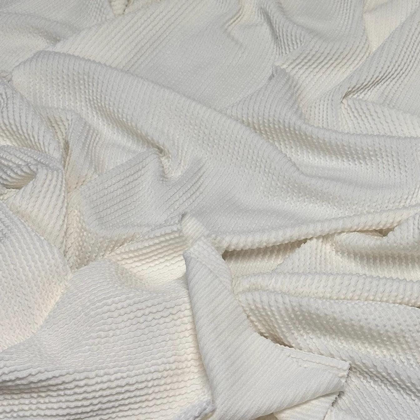 NEW COLORS! Texture Street Rib Wave Knit Spandex Fabric By The Yard Urban Rib Cable Knit Spandex Texture Knit #3