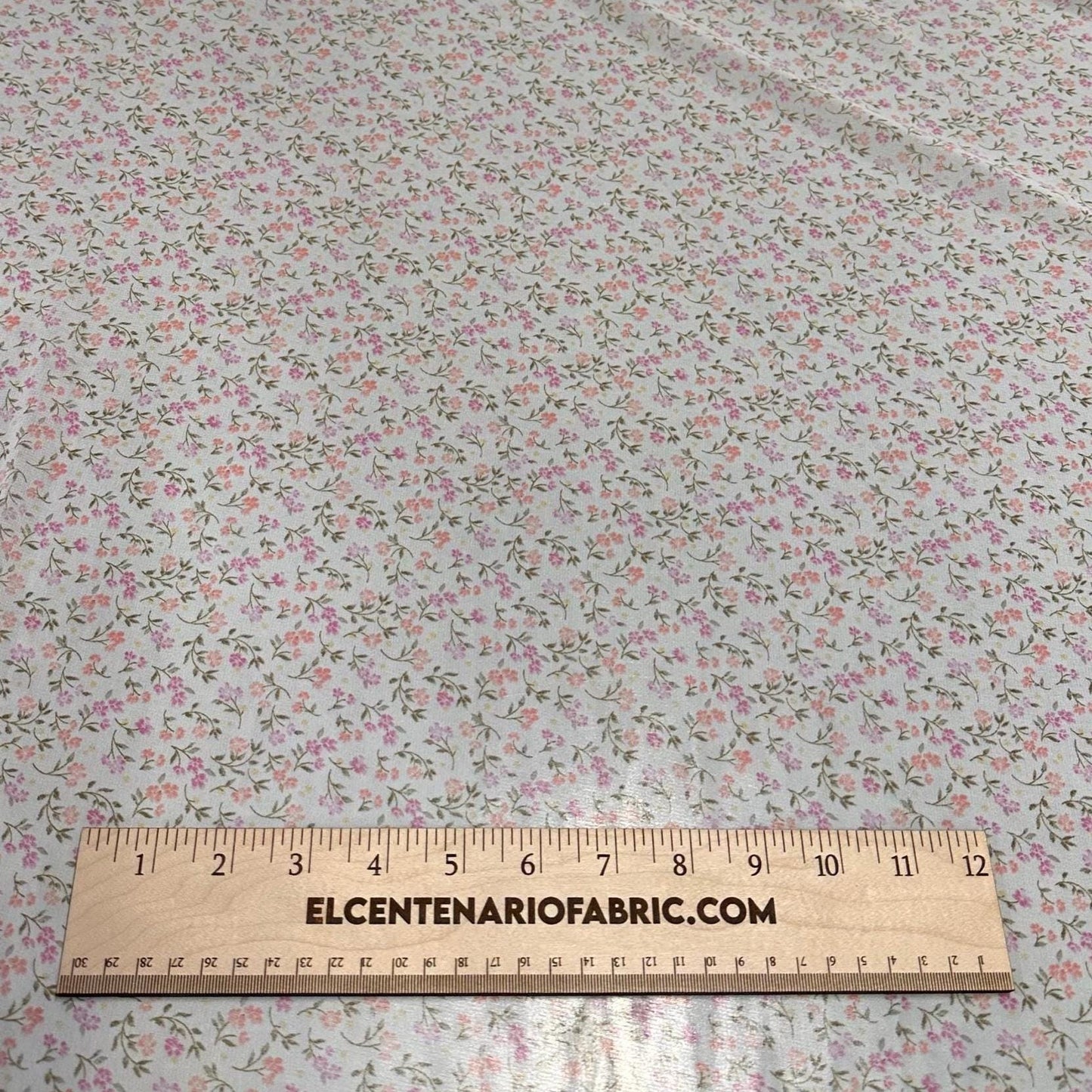Polyester Chiffon Woven Print Fabric By The Yard Mini Multicolor Peach Flower Summer Floral Print Summer Flowy Dress