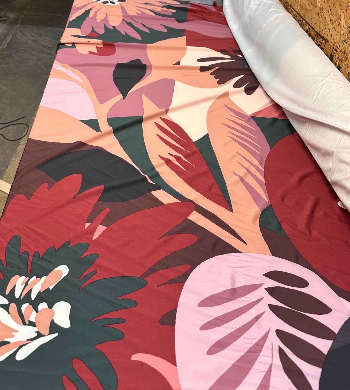 4 Way Stretch Print Nylon Spandex Fabric By The Yard Tricot Swim Wear Bikini Active Wear Big Print Multicolor Floral Flower Boho Abstract