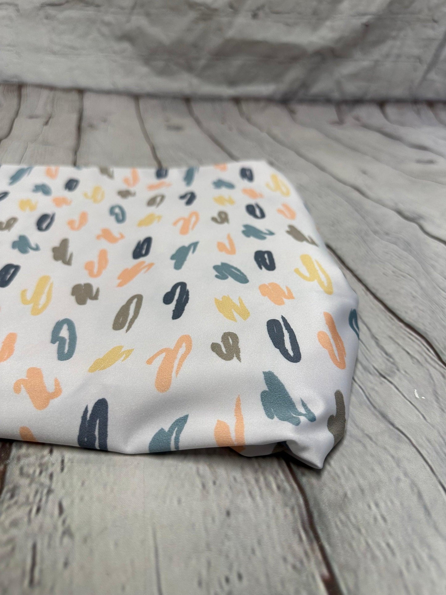 4 Way Stretch Print Spandex Fabric By The Yard Tricot Swim Wear Bikini Multi Color Abstract Geometric 280 GSM