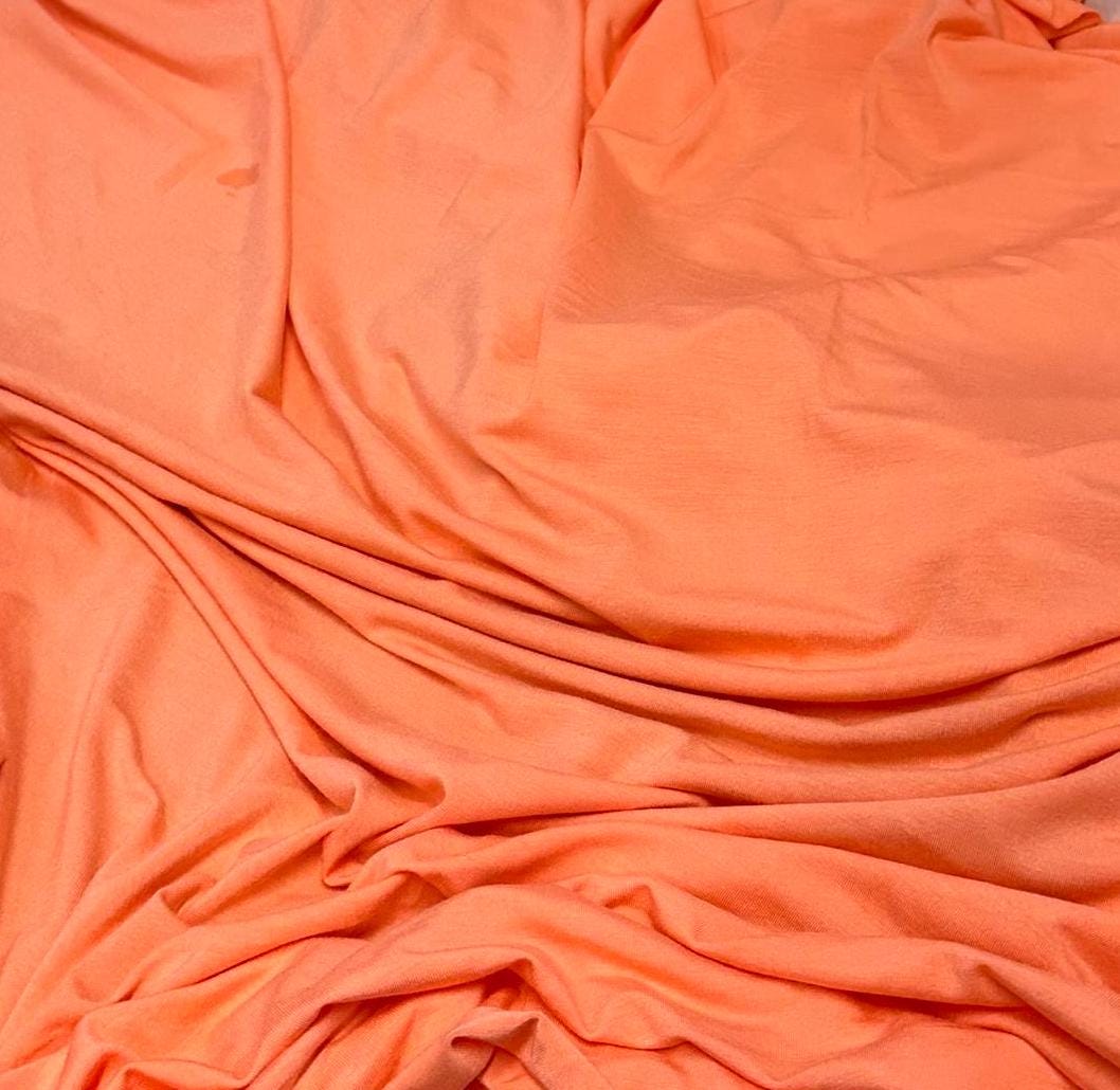 New Colors! 4-Way Stretch Bamboo Fabric| Soft Bamboo Spandex | Fabric By The Yard | For Dresses, Cardigans and Blouses | Primary Color Hue