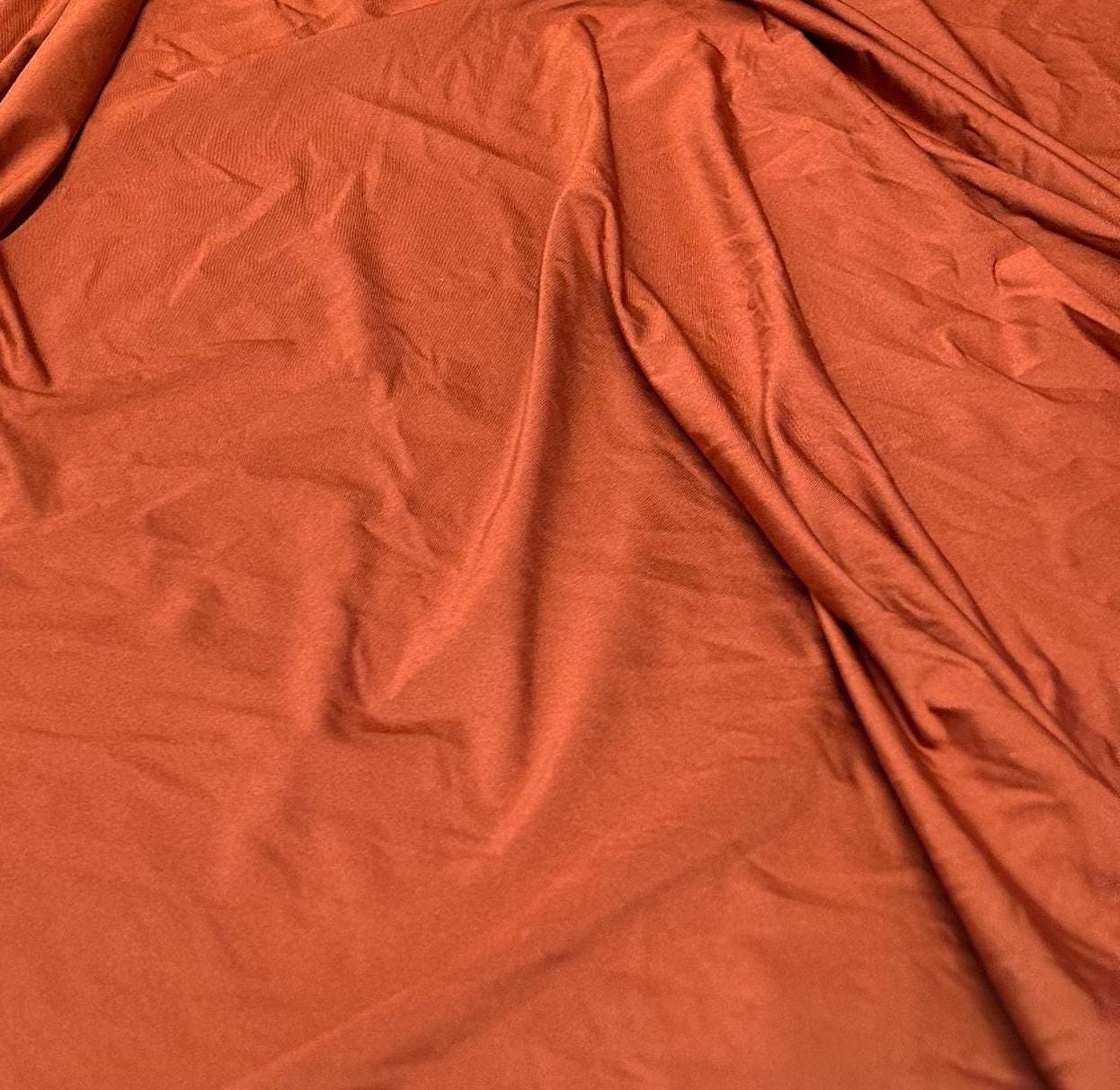 Nylon Spandex Tricot Solid Swimwear Activewear Fabric By The Yard Brown Color Hue