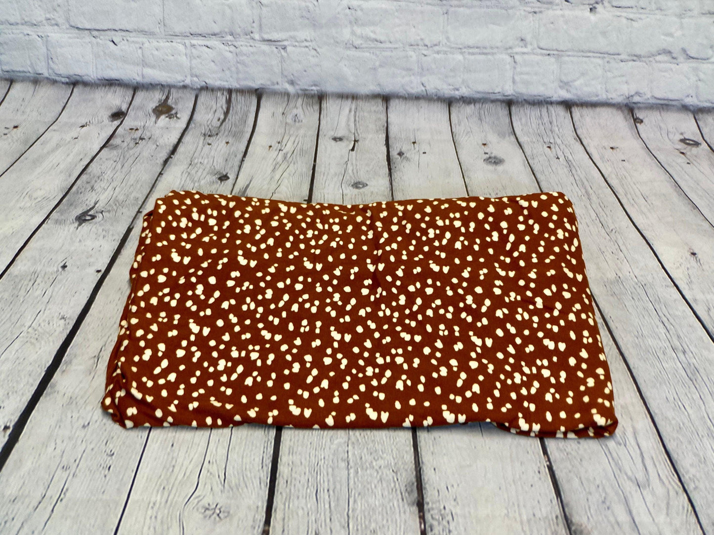 DBP Double Brushed Poly Spandex Polka Dot Groovy 70s Print Funky Fabric By The Yard